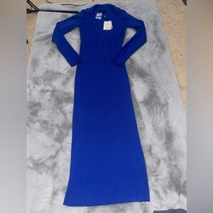 Brand new royal blue knit dress